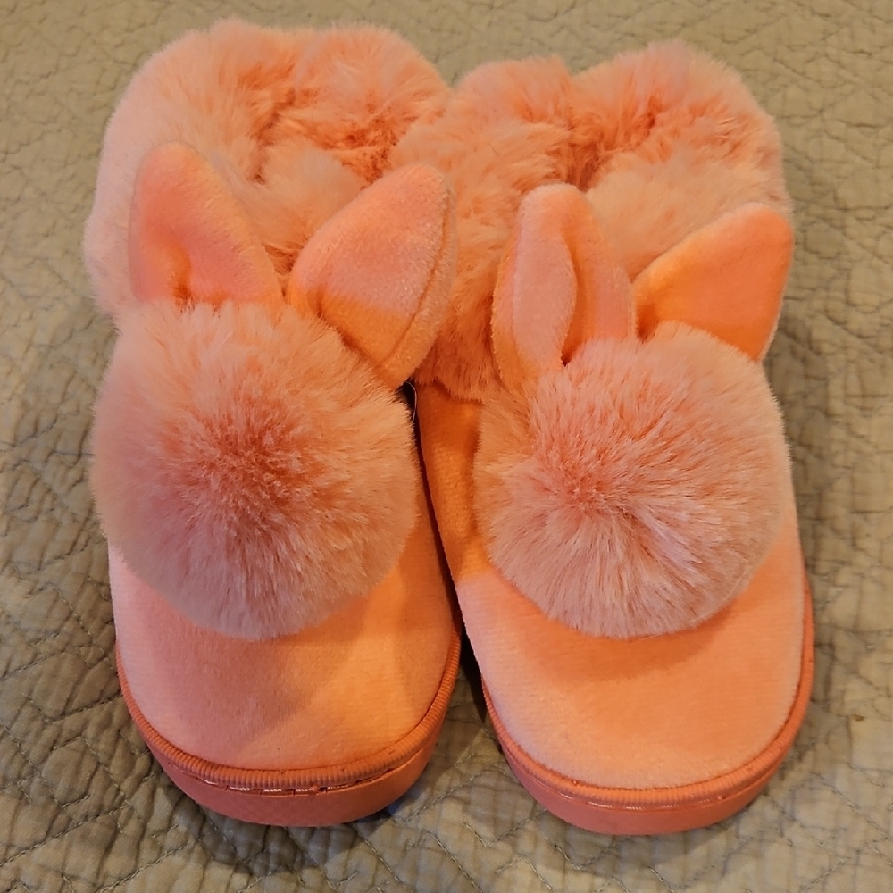 Cozy Pink Bunny Ear Slippers